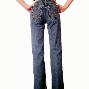 Wrangler Cowgirl Cut Cash Style Denim Blue Jeans Girls Size 10 Reg Juniors 00